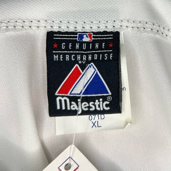 Majestic Tampa Bay Rays Baseball Jersey 2008 World Series Patch Mens Size XL - Picture 12 of 14